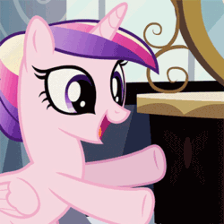 Size: 399x399 | Tagged: safe, screencap, princess cadance, twilight sparkle, alicorn, pony, a canterlot wedding, animated, cropped, cute, cutedance, duo, eyes closed, female, filly, filly twilight sparkle, grin, happy, hug, smiling, teen princess cadance, twiabetes, younger