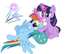 Size: 8000x6000 | Tagged: safe, artist:nightmaremoons, derpibooru import, rainbow dash, twilight sparkle, pegasus, pony, absurd resolution, alternate hairstyle, comb, female, hilarious in hindsight, lesbian, manebow sparkle, mare, shipping, simple background, transparent background, twidash