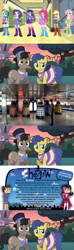 Size: 944x3190 | Tagged: safe, applejack, doctor whooves, fluttershy, masquerade, pinkie pie, rainbow dash, rarity, twilight sparkle, twilight sparkle (alicorn), alicorn, equestria girls, dalek, doctor who, equestria girls drama, raggedy doctor, reaction image, shezow, twoiloight spahkle