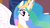 Size: 1365x767 | Tagged: safe, screencap, princess celestia, alicorn, pony, the crystal empire, female, horn, mare, multicolored mane, solo, white coat