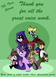 Size: 576x792 | Tagged: safe, artist:pembroke, derpibooru import, twilight sparkle, human, ben 10, ben tennyson, bubbles (powerpuff girls), crossover, exploitable meme, meme, raven (teen titans), same voice actor, sari sumdac, tara strong, teen titans, the fairly oddparents, the powerpuff girls, timmy turner, transformers, transformers animated