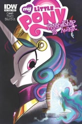 Size: 630x956 | Tagged: safe, artist:amy mebberson, idw, princess celestia, princess luna, alicorn, pony, spoiler:comic, spoiler:comic19, cover, evil celestia, evil luna, evil sisters, magic mirror, mirror universe