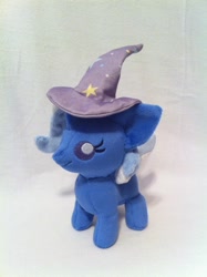 Size: 1936x2592 | Tagged: safe, artist:planetplush, derpibooru import, trixie, pony, baby, baby pony, hat, irl, photo, plushie, solo