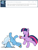 Size: 600x800 | Tagged: safe, artist:dekomaru, derpibooru import, trixie, twilight sparkle, pony, ask, backbend, epic wife tossing, faceplant, fail, female, lesbian, shipping, tumblr, tumblr:ask twixie, twixie