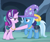 Size: 508x422 | Tagged: safe, derpibooru import, screencap, starlight glimmer, trixie, pony, to where and back again, cropped, saddle bag, trixie's hat