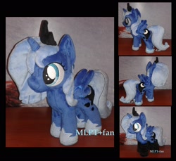 Size: 2356x2160 | Tagged: safe, artist:mlpt-fan, princess luna, clothes, filly, irl, photo, plushie, socks, solo, woona