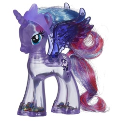 Size: 1500x1500 | Tagged: safe, princess luna, alicorn, pony, brushable, official, rainbow power, rainbow shimmer, snow globe, snowglobe pony, solo, toy