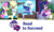 Size: 948x562 | Tagged: safe, derpibooru import, bon bon, lyra heartstrings, sci-twi, sweetie drops, trixie, twilight sparkle, equestria girls, legend of everfree, book, bookhorse, my little pony logo, reading, that pony sure does love books