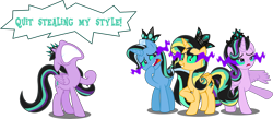 Size: 6000x2623 | Tagged: safe, artist:orin331, derpibooru import, starlight glimmer, sunset shimmer, trixie, twilight sparkle, twilight sparkle (alicorn), alicorn, pony, absurd resolution, alicornified, alternate universe, counterparts, race swap, shimmercorn, simple background, starlicorn, starvine glimmer, sunvine shimmer, they're just so cheesy, transparent background, trixiecorn, trixvine, twilight's counterparts, twivine sparkle, vector, xk-class end-of-the-world scenario