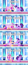 Size: 1920x4320 | Tagged: safe, princess cadance, twilight sparkle, twilight sparkle (alicorn), alicorn, equestria girls, image macro, meme