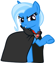 Size: 1060x1234 | Tagged: safe, artist:flutterflyraptor, derpibooru import, trixie, pony, unicorn, magic duel, female, mare, nightsisters, simple background, sith, solo, star wars, transparent background, vector