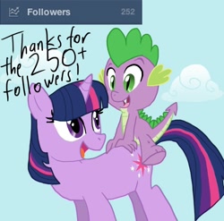 Size: 810x800 | Tagged: safe, derpibooru import, spike, twilight sparkle, dragon, tumblr, twilight unbound