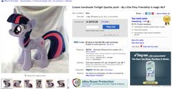 Size: 1265x660 | Tagged: safe, artist:hystree, derpibooru import, twilight sparkle, ebay, irl, photo, plushie