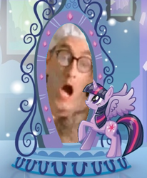 Size: 375x456 | Tagged: safe, twilight sparkle, twilight sparkle (alicorn), alicorn, equestria girls, magic mirror, magic mirror meme, meme, neptune's spatula, spongebob squarepants, tom kenny