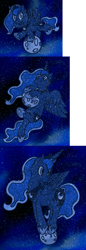 Size: 700x2039 | Tagged: safe, artist:thatasianmike, princess luna, alicorn, pony, filly, moon, solo, tangible heavenly object, woona