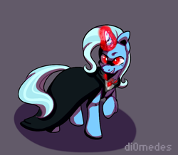 Size: 776x677 | Tagged: safe, artist:buljong, derpibooru import, trixie, pony, unicorn, magic duel, blue coat, female, horn, mare, solo, two toned mane