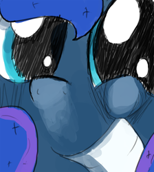 Size: 1280x1430 | Tagged: safe, artist:darkflame75, princess luna, alicorn, pony, close-up, lunadoodle, solo