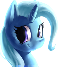 Size: 901x846 | Tagged: safe, artist:mewball, derpibooru import, trixie, pony, unicorn, bust, female, mare, portrait, solo