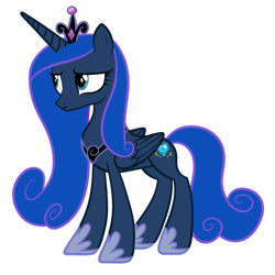 Size: 894x894 | Tagged: safe, artist:blah23z, princess cadance, princess luna, lovebutt, palette swap, recolor, simple background, solo