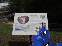 Size: 2239x1668 | Tagged: safe, artist:rekibob, princess luna, irl, niagara falls, photo, ponies in real life, solo