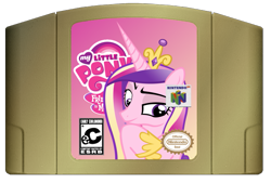 Size: 1005x678 | Tagged: safe, artist:jaythebrainmann, princess cadance, alicorn, pony, nintendo, nintendo 64, solo