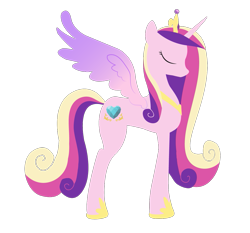 Size: 1161x1080 | Tagged: safe, artist:narxinba222, princess cadance, alicorn, pony, solo