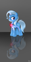 Size: 1000x2000 | Tagged: safe, artist:celine-artnsfw, derpibooru import, trixie, alicorn amulet, reflection