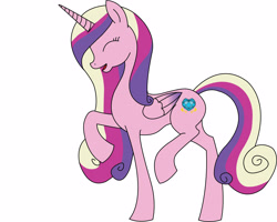 Size: 4328x3458 | Tagged: safe, artist:clethejoker, princess cadance, alicorn, pony, female, mare, simple background, solo