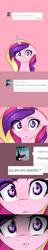 Size: 1280x6720 | Tagged: safe, artist:sugarberry, princess cadance, alicorn, pony, :t, annoyed, ask-cadance, close-up, comic, face, floppy ears, frown, looking at you, portrait, pouting, solo, tumblr