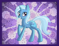 Size: 1800x1400 | Tagged: safe, artist:raptor007, derpibooru import, trixie, pony, unicorn, blue coat, female, horn, mare, smiling, solo, two toned mane