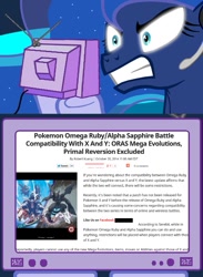 Size: 563x769 | Tagged: safe, princess luna, alicorn, pony, exploitable meme, gamer luna, meme, obligatory pony, pokémon, tv meme