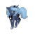 Size: 500x500 | Tagged: safe, artist:breadcipher, princess luna, alicorn, pony, cute, filly, lunadoodle, painting, s1 luna, simple background, solo, transparent background, woona