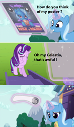 Size: 896x1520 | Tagged: safe, derpibooru import, edit, starlight glimmer, trixie, pony, unicorn, no second prances, abuse, cape, clothes, comic, female, mare, screencap comic, trixie's cape