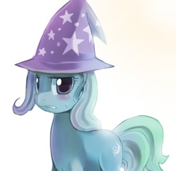 Size: 828x800 | Tagged: safe, artist:freedomthai, derpibooru import, trixie, pony, unicorn, blue coat, blushing, female, horn, mare, solo, two toned mane