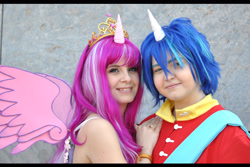 Size: 1936x1296 | Tagged: safe, princess cadance, shining armor, human, cosplay, irl, irl human, photo