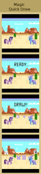 Size: 440x1820 | Tagged: safe, artist:zztfox, derpibooru import, trixie, twilight sparkle, comic, pixel art