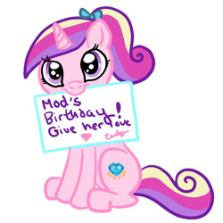 Size: 1000x1000 | Tagged: safe, artist:kuromi, princess cadance, alicorn, pony, solo, teen princess cadance, tumblr