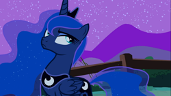 Size: 1366x768 | Tagged: safe, screencap, princess luna, alicorn, pony, luna eclipsed, female, horn, mare, solo