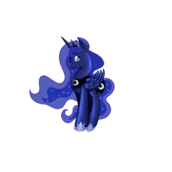 Size: 894x894 | Tagged: safe, artist:mdragonflame, princess luna, alicorn, pony, female, horn, mare, simple background, solo, transparent background