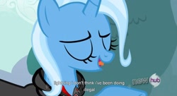 Size: 1583x859 | Tagged: safe, derpibooru import, screencap, trixie, magic duel, youtube caption, youtube link