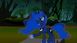 Size: 1366x768 | Tagged: safe, screencap, princess luna, alicorn, pony, luna eclipsed, female, horn, mare, solo