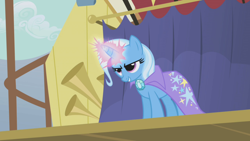 Size: 1280x720 | Tagged: safe, derpibooru import, screencap, trixie, pony, boast busters, solo