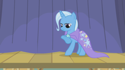 Size: 1280x720 | Tagged: safe, derpibooru import, screencap, trixie, pony, boast busters, solo