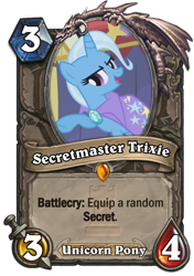 Size: 400x569 | Tagged: safe, derpibooru import, screencap, trixie, pony, card, hearthstone, meta, solo, warcraft