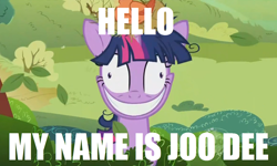 Size: 1284x768 | Tagged: safe, derpibooru import, edit, edited screencap, screencap, twilight sparkle, lesson zero, avatar, crazy face, faic, hub logo, insanity, solo, twilight snapple