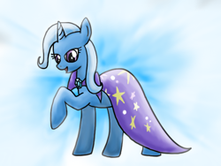 Size: 640x480 | Tagged: safe, artist:cyanegg, derpibooru import, trixie, pony, unicorn, female, mare, smiling, solo