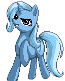 Size: 128x160 | Tagged: safe, artist:friendlyfirefox, derpibooru import, trixie, pixel art, pony wars advance, raised hoof, simple background, smiling, transparent background