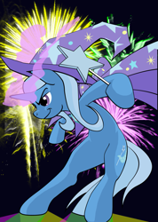 Size: 901x1263 | Tagged: safe, artist:beasert, derpibooru import, trixie, pony, unicorn, female, magic, mare, solo, wand