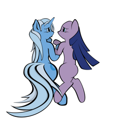 Size: 2000x2000 | Tagged: safe, derpibooru import, trixie, twilight sparkle, female, lesbian, shipping, twixie