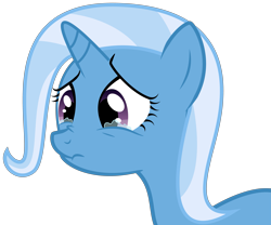 Size: 4635x3865 | Tagged: safe, artist:iskyart, derpibooru import, trixie, pony, unicorn, crying, female, frown, mare, nose wrinkle, pouting, sad, simple background, solo, transparent background, vector